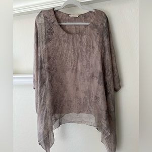 Soft Surroundings 100% Silk Blouse